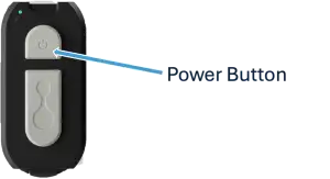 Connected Hydration FAQ - Epicore Biosystems 7 Biowearable device with labeled power button