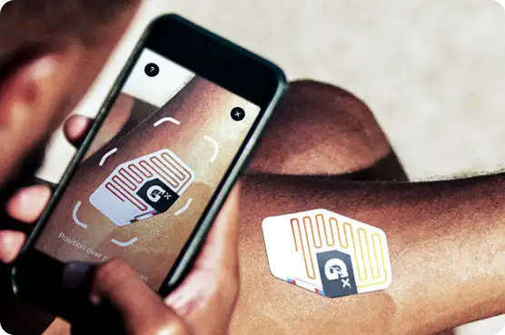 GX Sweat Patch 4 Scanning hydration patch with smartphone app